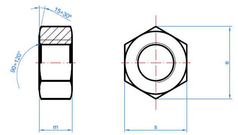 Hex M8 DIN 934 additional information