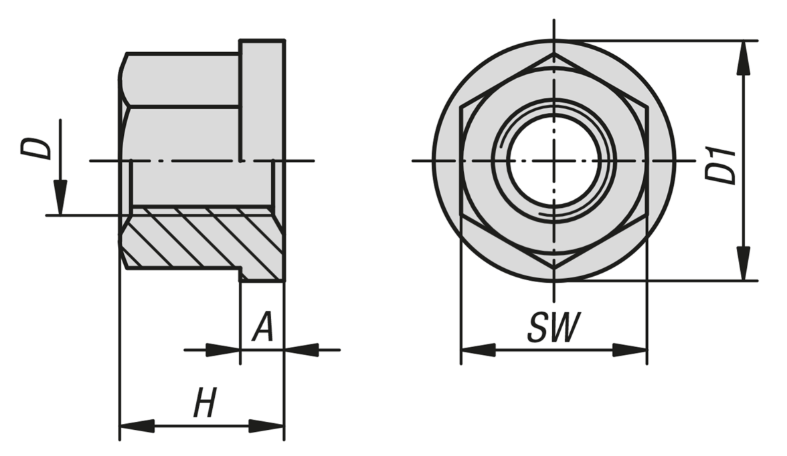 Flange Nut M12 DIN 6331 additional information