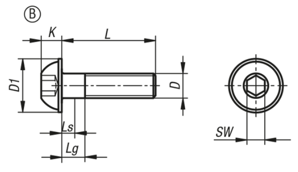 Socket Screws M5 ISO 7380-2 additional information